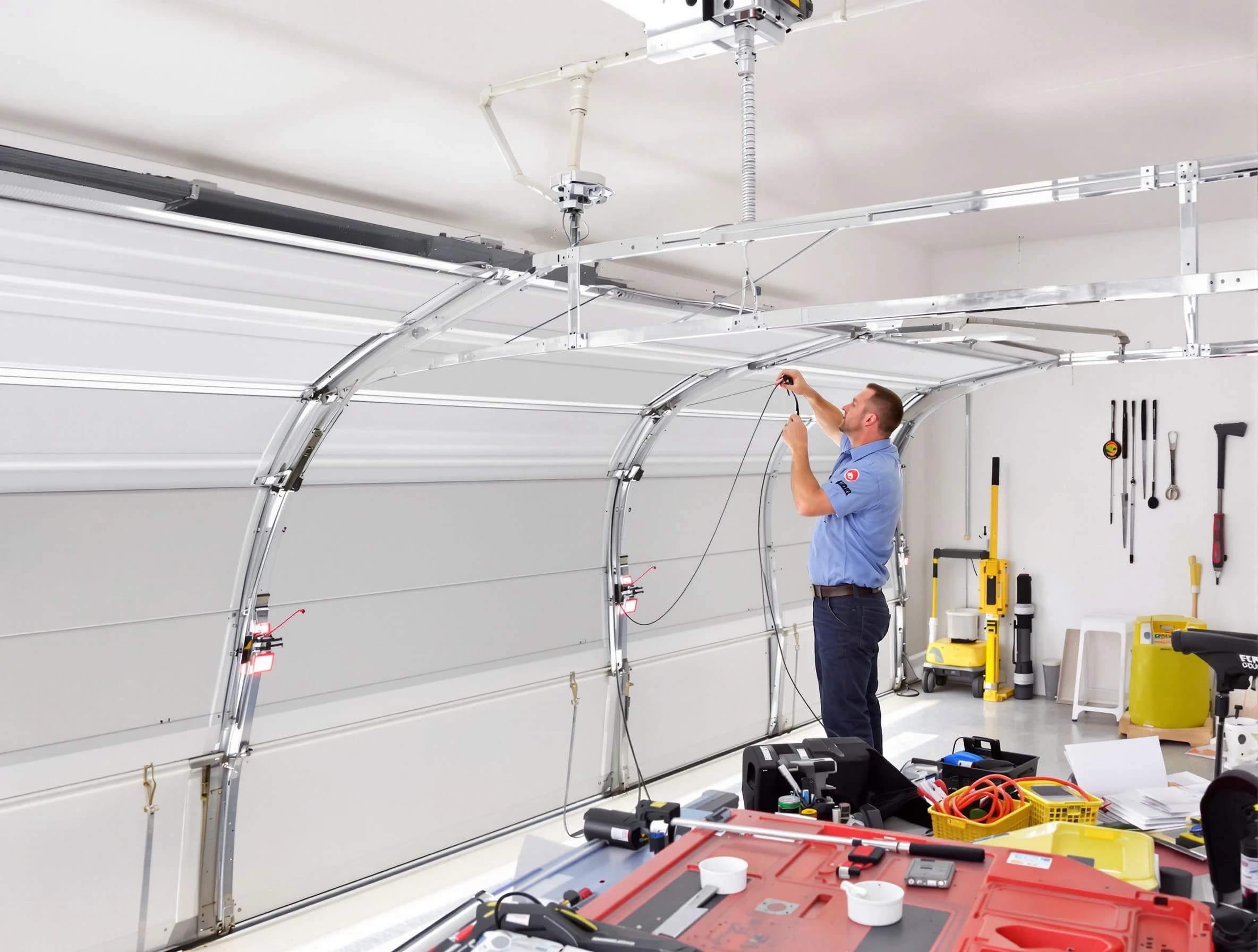 Garage door cable repair service by Edmond Garage Door Repair in Edmond