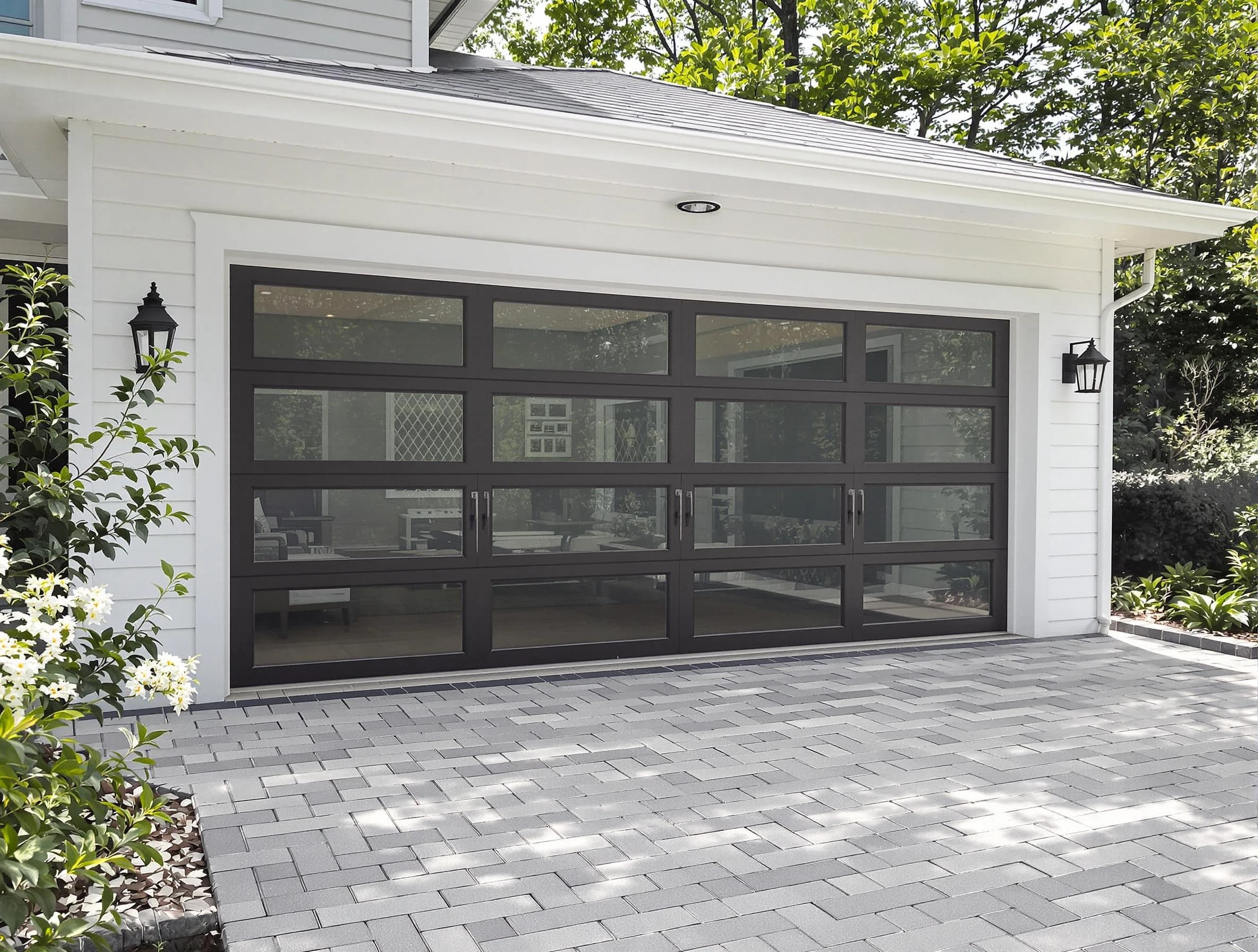 Edmond Garage Door Repair design specialist presenting custom garage door options to Edmond homeowner