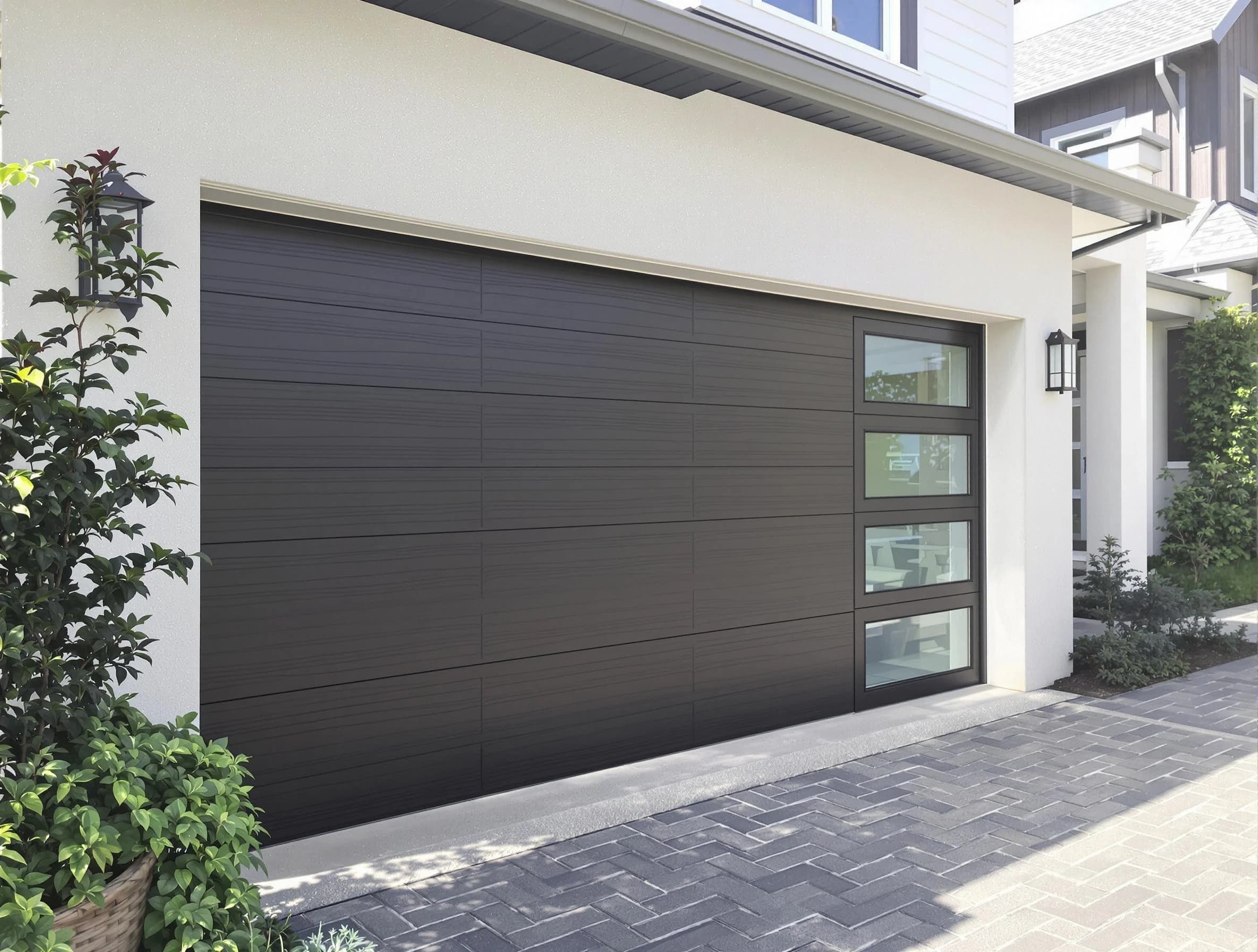 Custom garage door installation by Edmond Garage Door Repair in Edmond