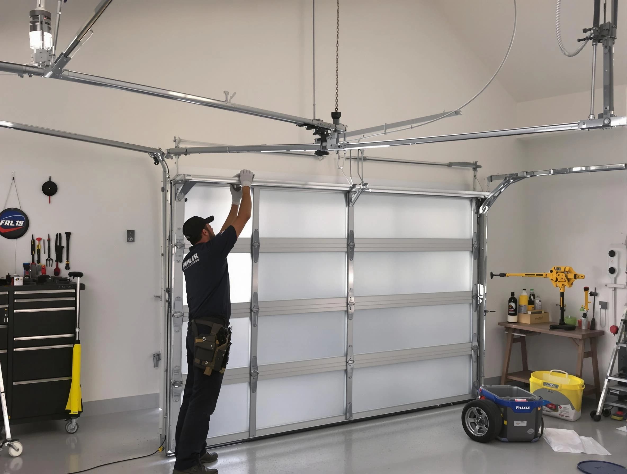Edmond Garage Door Repair certified team performing precision garage door installation in Edmond