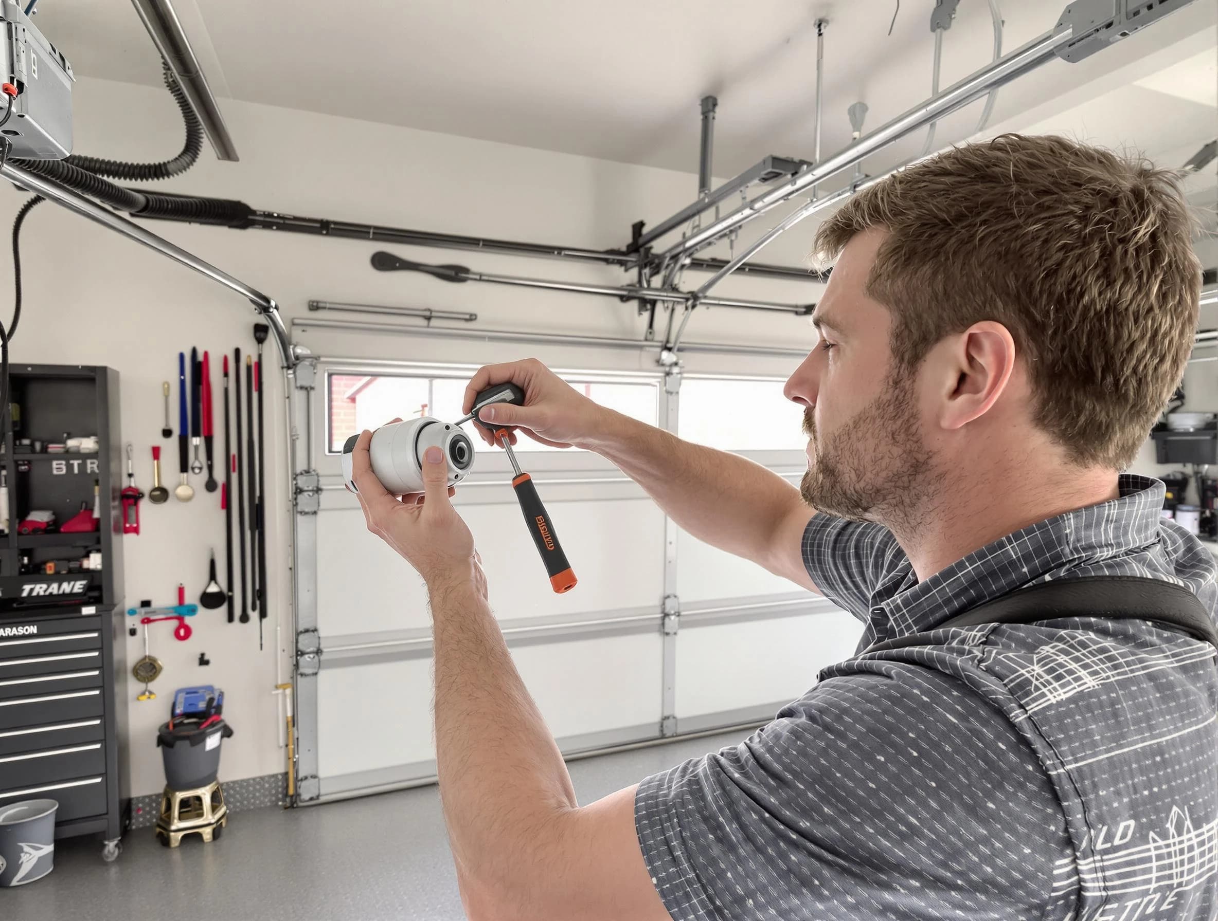 Garage door opener repair service by Edmond Garage Door Repair in Edmond