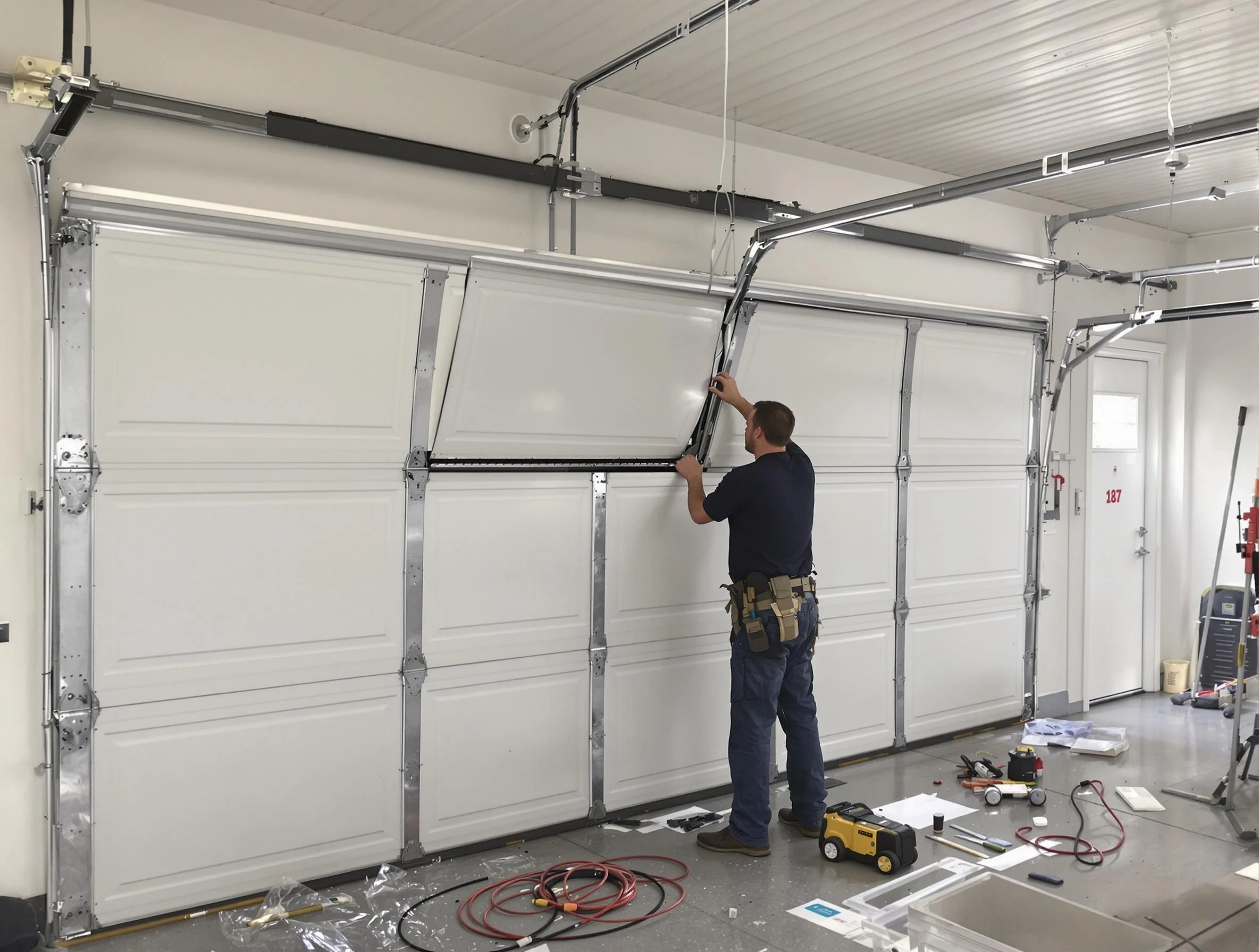Garage Door Section Replacement in Edmond