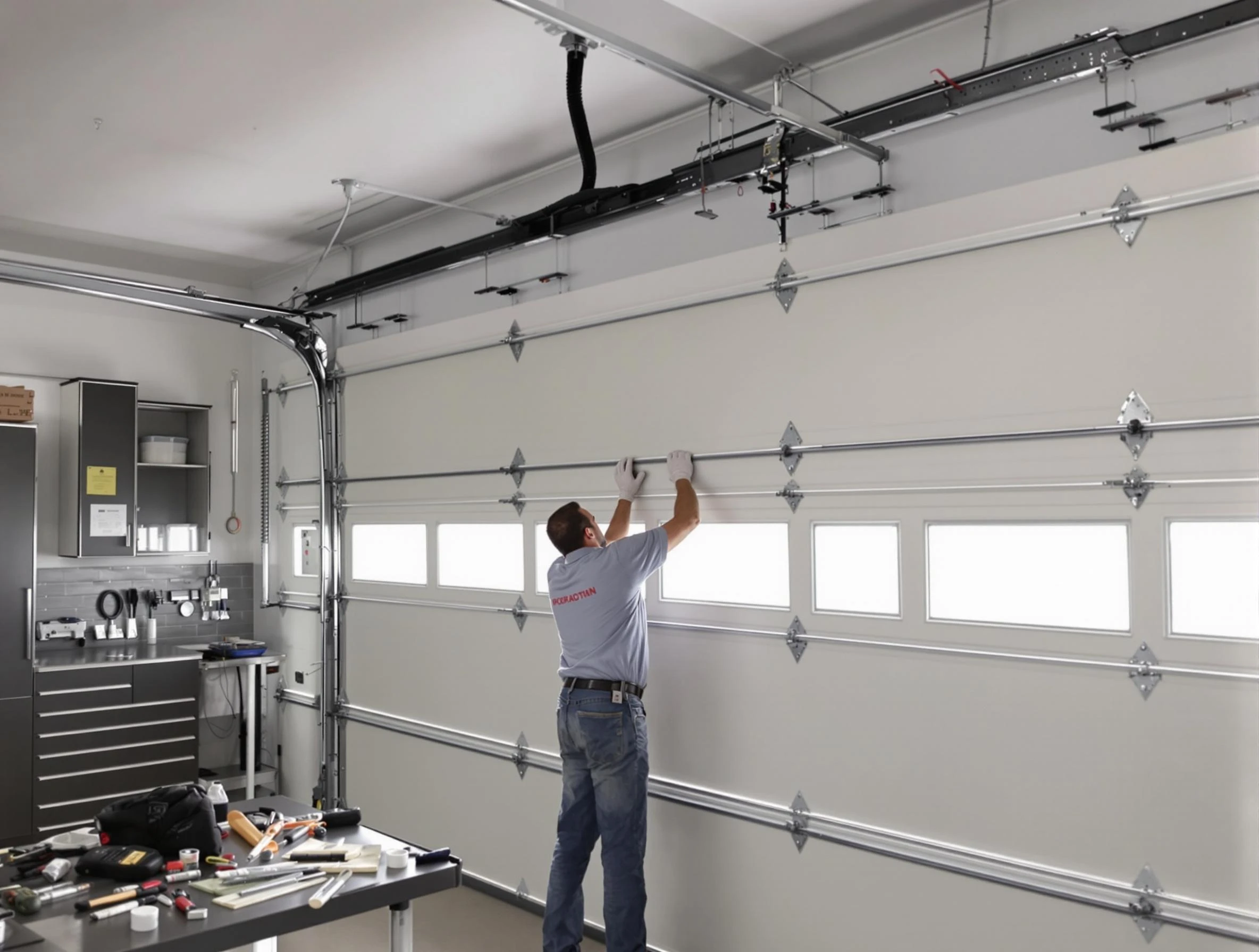 Garage Door Track Repair in Edmond