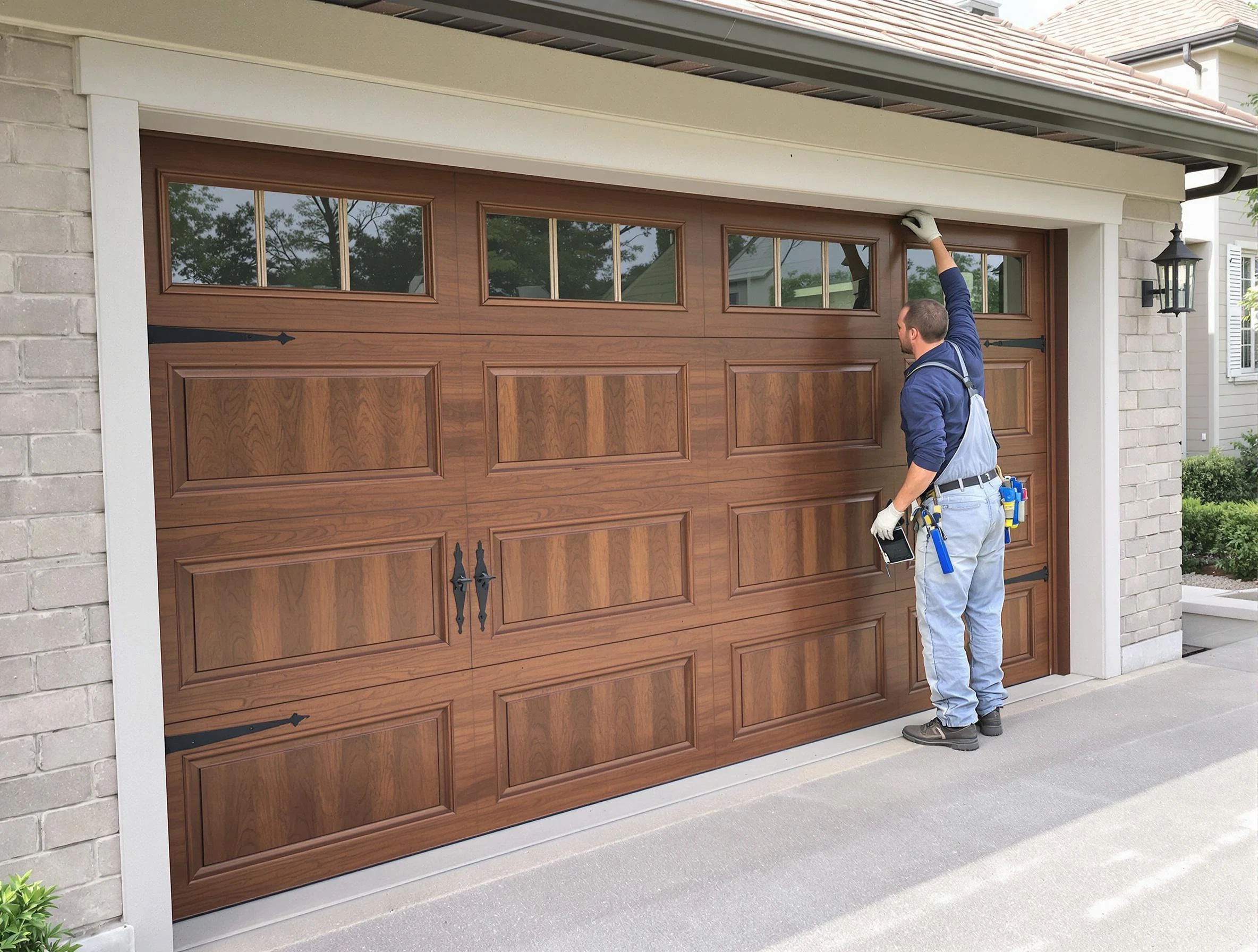 Custom garage door showcase by Edmond Garage Door Repair in Edmond